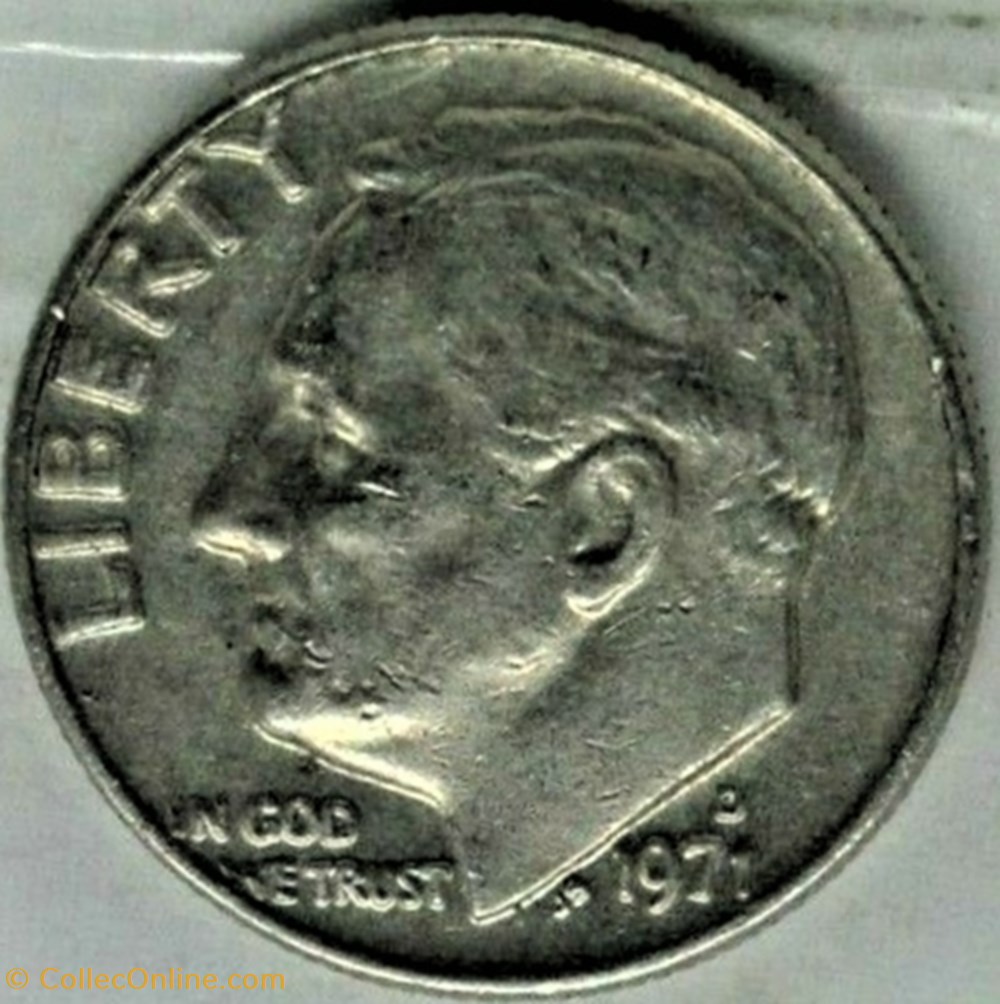 1971 Denver Dime monnaies monde etats unis 1971 denver dime