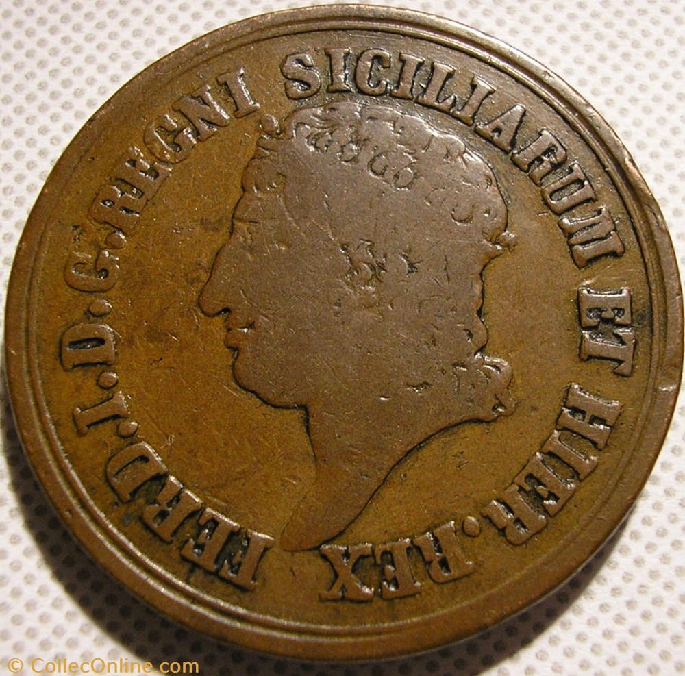 1817 Royaume des Deux-Siciles, 8 Tornesi - Ferdinando Ier de Bourbon-Siciles monnaie monde italie 1817 royaume des deux siciles 8 tornesi ferdinando ier de bourbon siciles