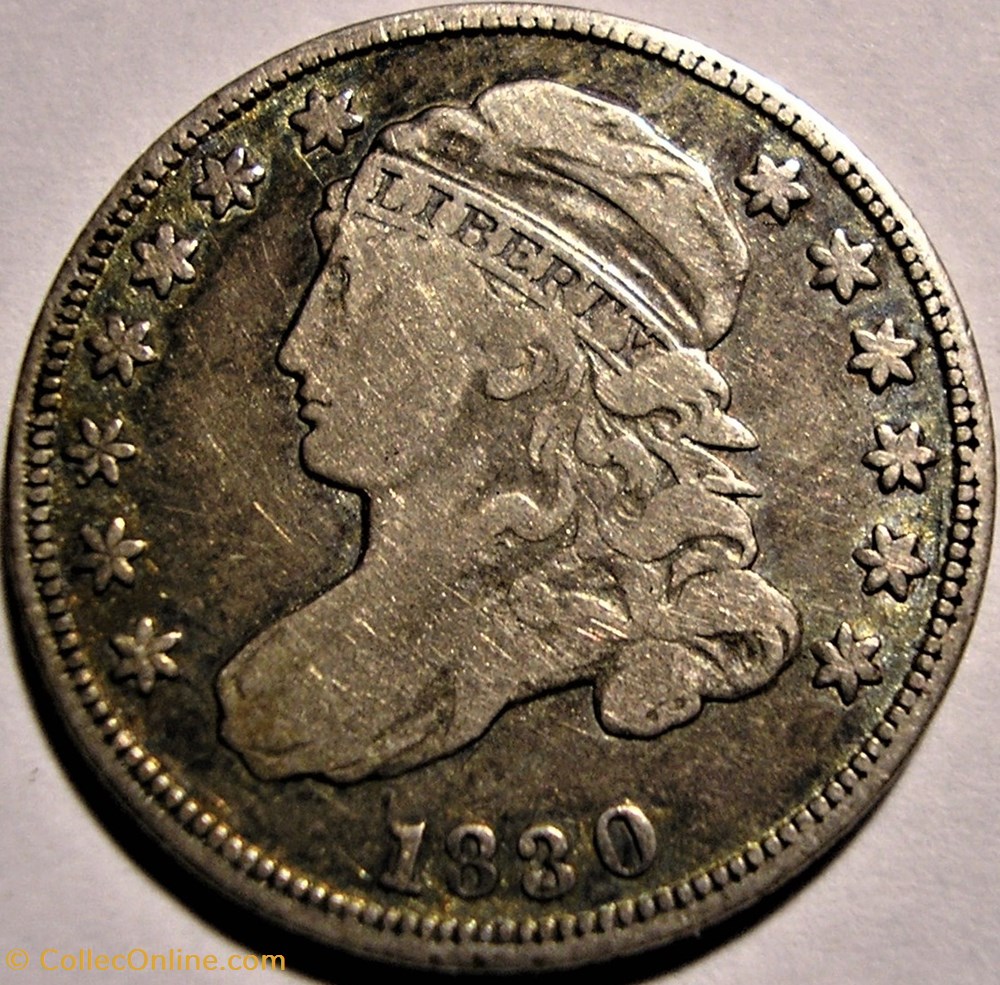 1830 Dime - 10 Cents monnaie monde etat uni 1830 dime 10 cents