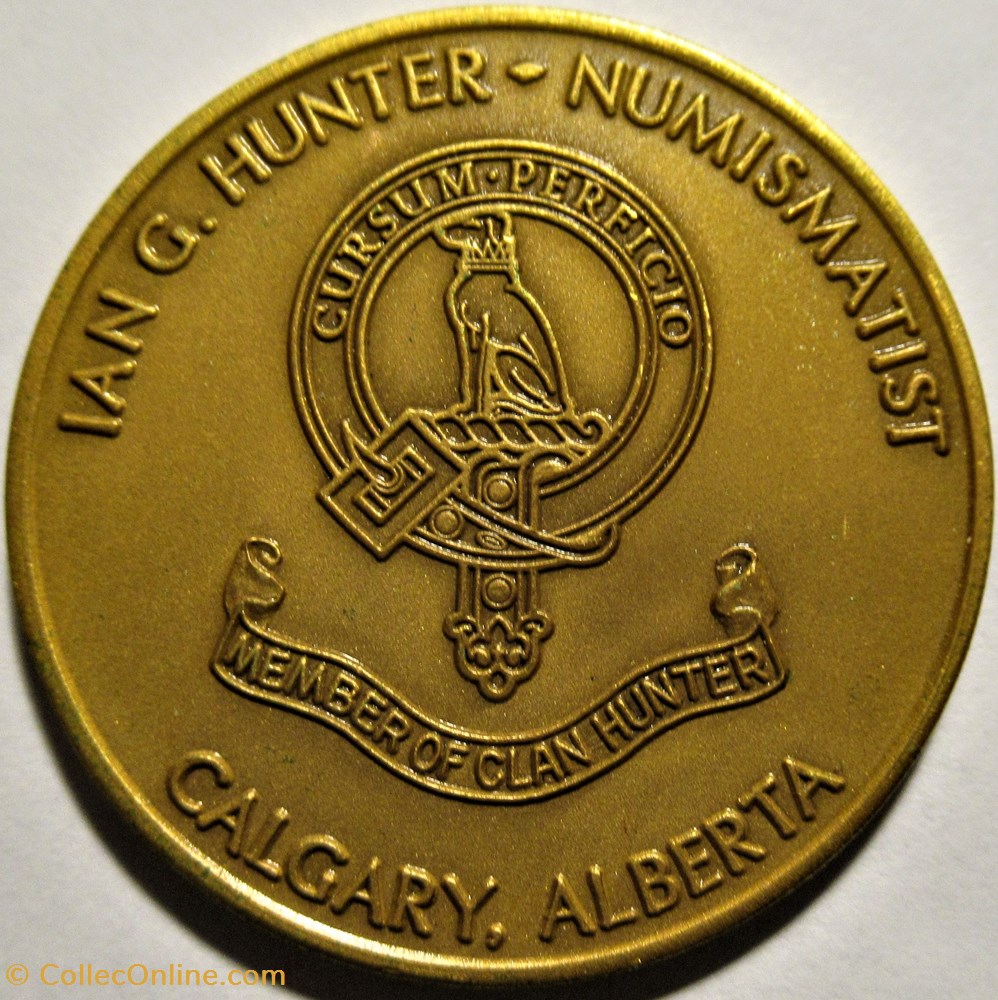 Association of Personalized Medal Issuers - Calgary, Alberta 1984 2 monnaies jetons mereaux association of personalized medal issuers calgary alberta 1984