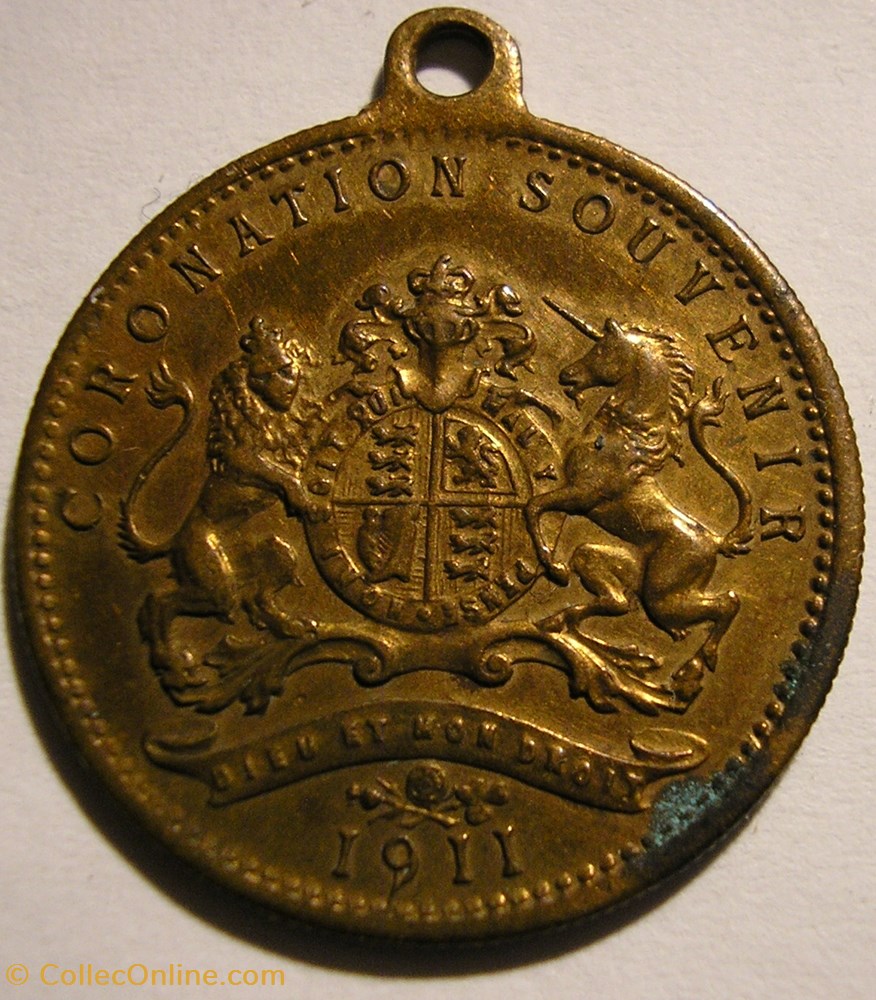 George V & Mary - 1911 Coronation Medallion Souvenir 3 medaille royaume uni george v mary 1911 coronation medallion souvenir