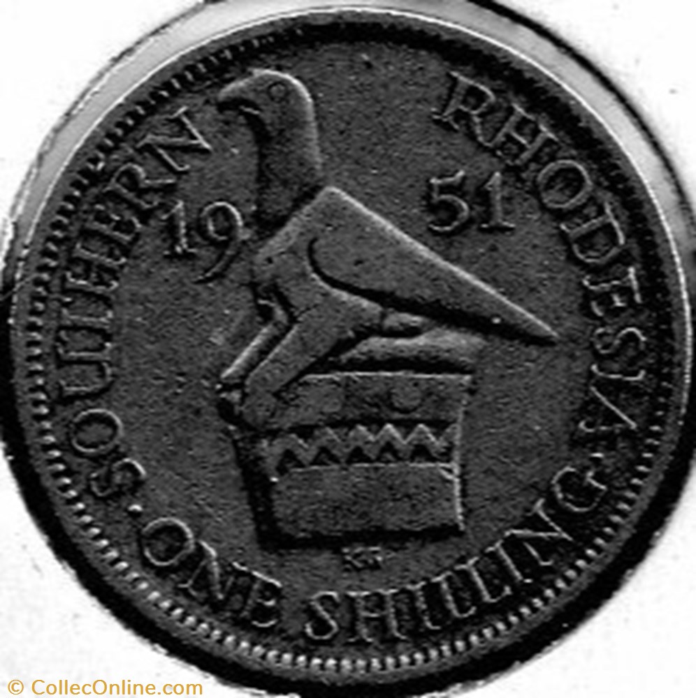 George VI - One Shilling 1951 - Southern Rhodesia monnaie monde zimbabwe george vi one shilling 1951 southern rhodesia