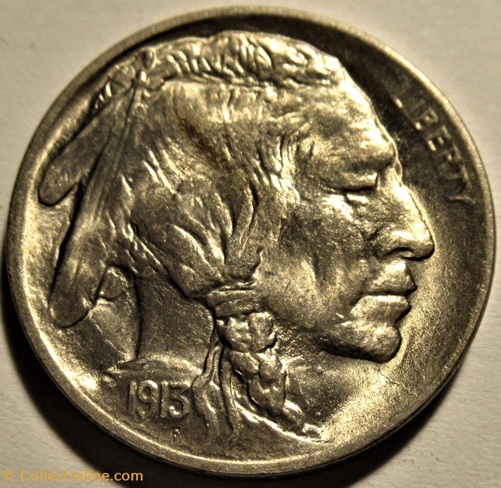 1913 5 Cents - Type 1 (ex.2) Errors 2 monnaies monde etats unis 1913 5 cents type 1 ex 2 errors