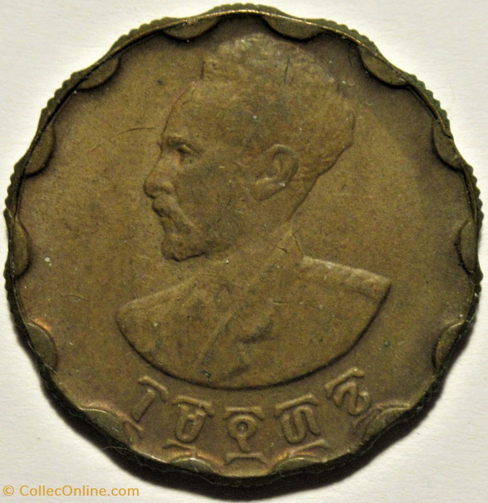 monnaies monde liberia haile selassie i 25 santeem 1936 ethiopia