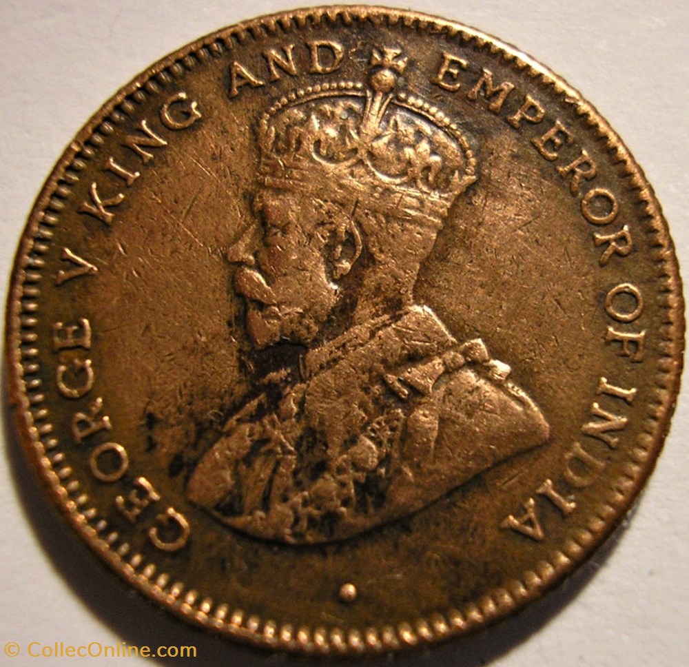 George V - ¼ Cent 1916 - Straits Settlements 2 monnaies monde malaisie george v cent 1916 straits settlements