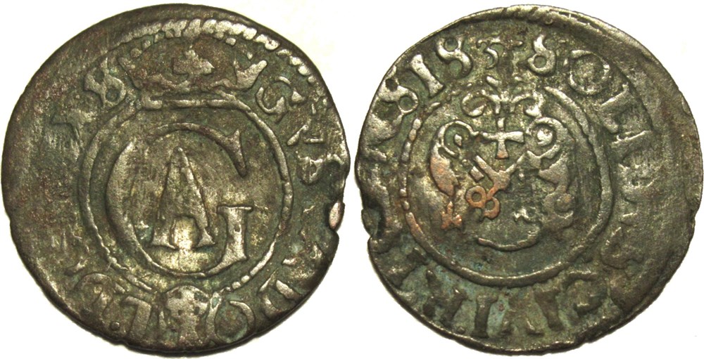monnaies europe medievale livonie gustav ii adolf of sweden 1 schiling 1634 city of riga