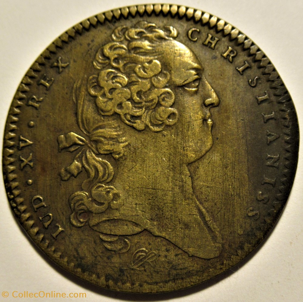 Louis XV - c.1732, Jeton, États d'Artois 2 monnaies paranumismatique jetons poids louis xv c 1732 jeton etats artois