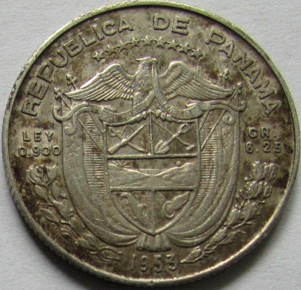 monnaies monde panama balboa 1953 50th anniversary