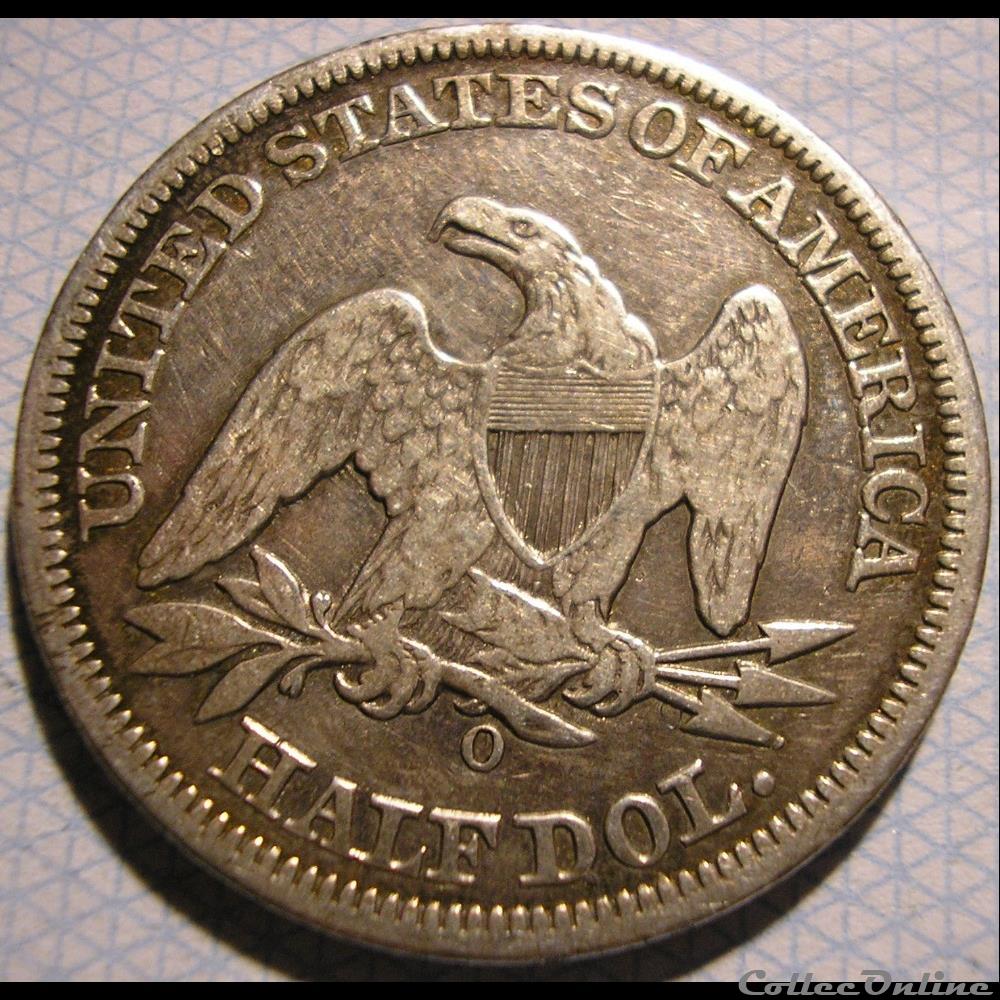 1858 O - Half Dollar 2 monnaies monde etats unis 1858 o half dollar