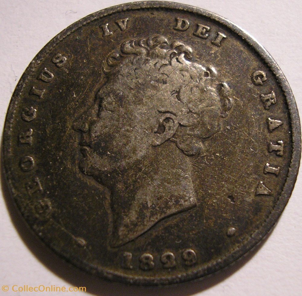 George IV - 1 Shilling 1829 - Great Britain monnaie monde royaume uni george iv 1 shilling 1829 great britain