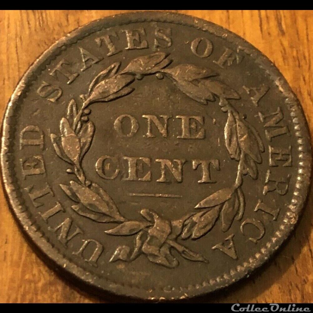 1836 One Cent monnaie monde etat uni 1836 one cent
