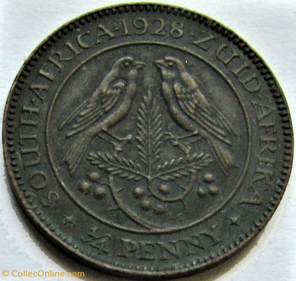 George V - ¼ Penny 1928 - South Africa 3 monnaies monde afrique du sud george v penny 1928 south africa