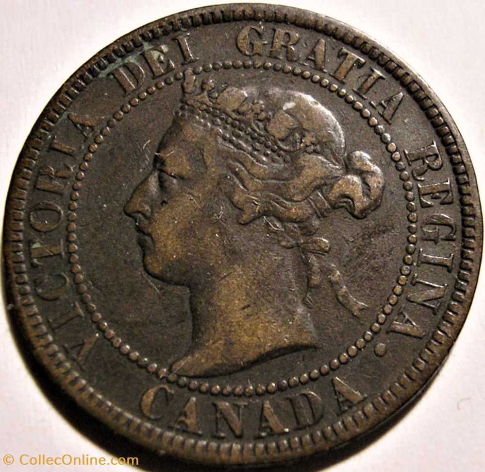 Victoria - One Cent 1901 monnaie monde canadum victoria one cent 1901
