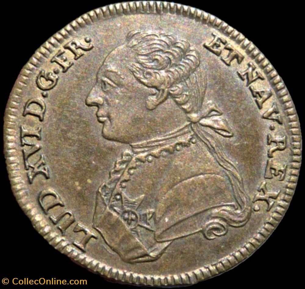 Louis XVI - Jeton du Sacre "Dignissimo" c.1774 monnaies paranumismatique jetons poids louis xvi jeton du sacre dignissimo c 1774