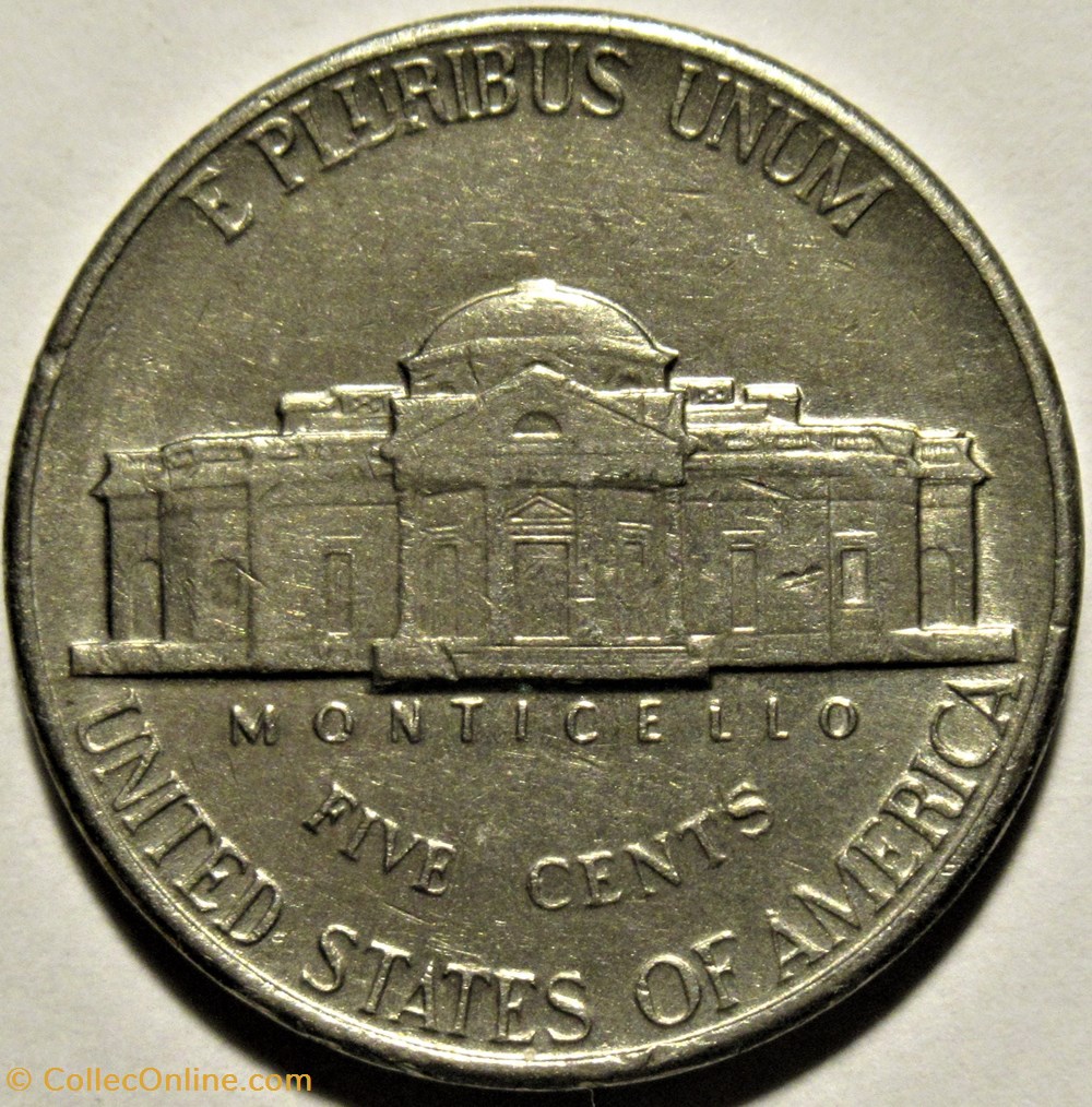 monnaies monde etats unis 1994 five cents jefferson philadelphia