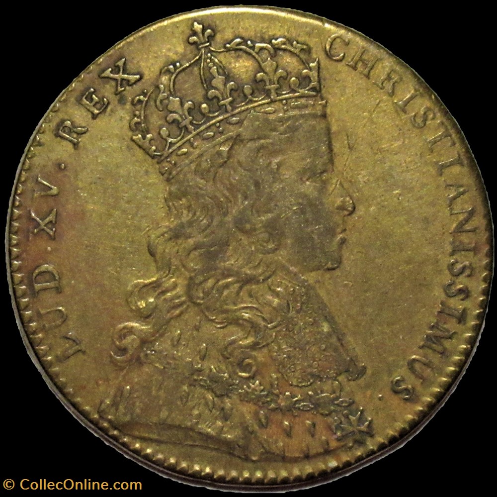 Louis XV - c.1722, Jeton des États d'Artois monnaies paranumismatique jetons poids louis xv c 1722 jeton des etats artois