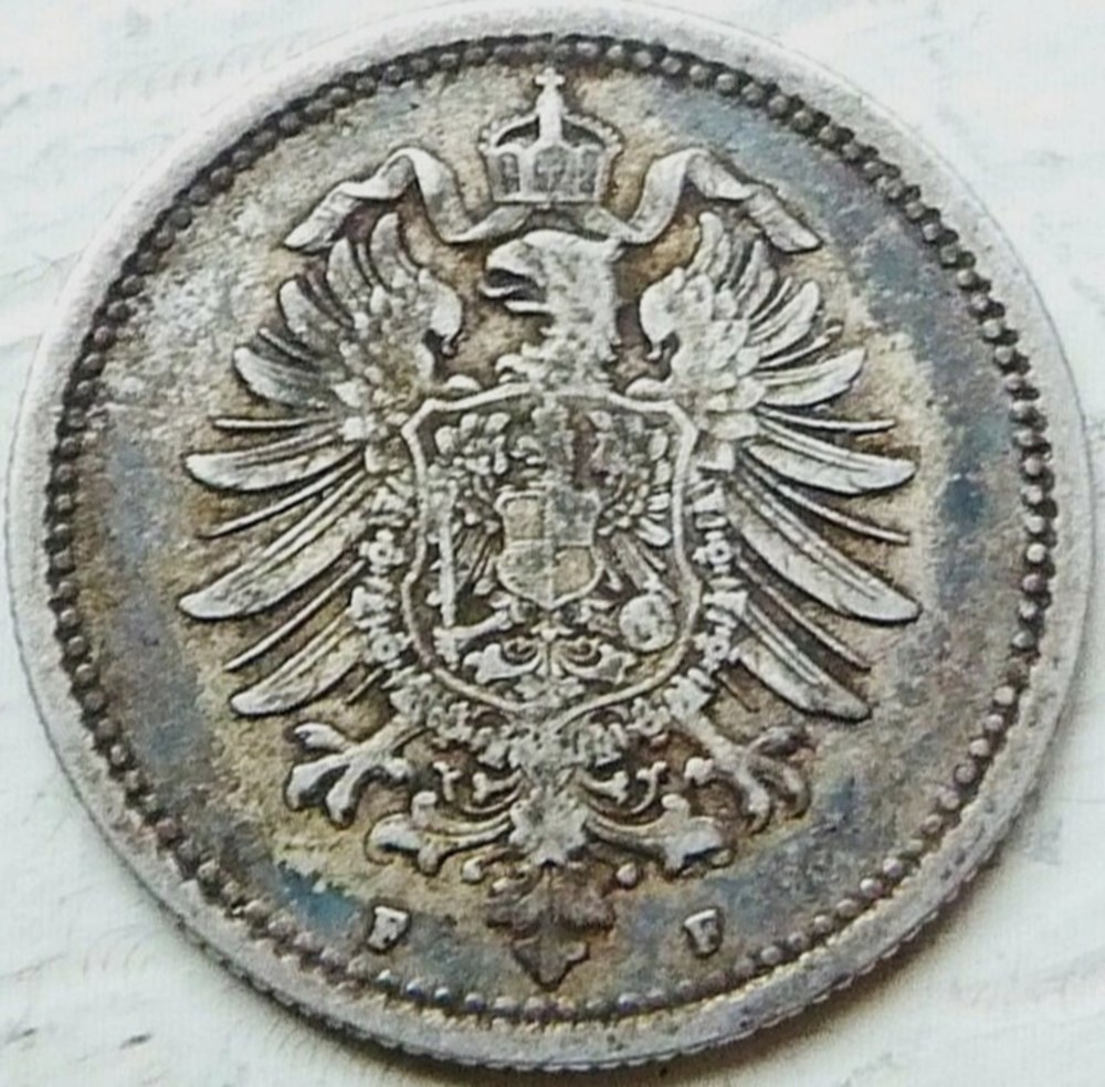 Wilhelm I - 50 Pfennige 1877 Stuttgart - German Empire monnaies monde allemagne wilhelm i 50 pfennige 1877 stuttgart german empire