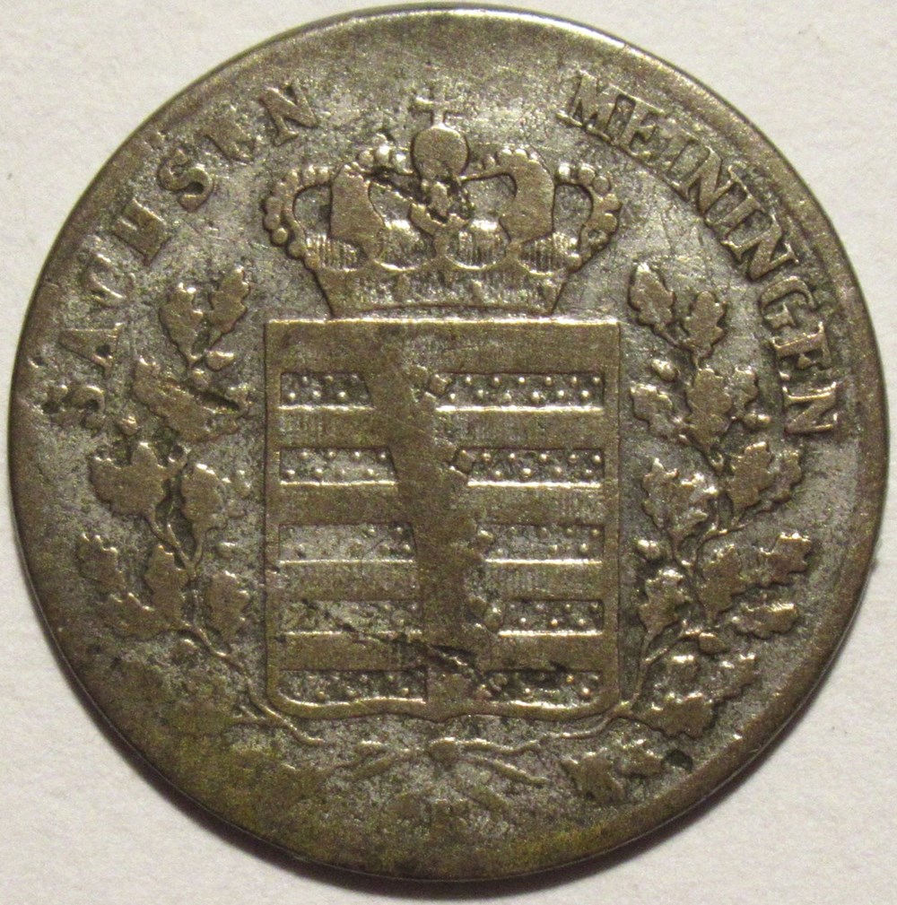 Bernhard II - 6 Kreuzer 1836, Duchy of Saxe-Meiningen monnaies europe medievale saint empire romain germanique bernhard ii 6 kreuzer 1836 duchy of saxe meiningen
