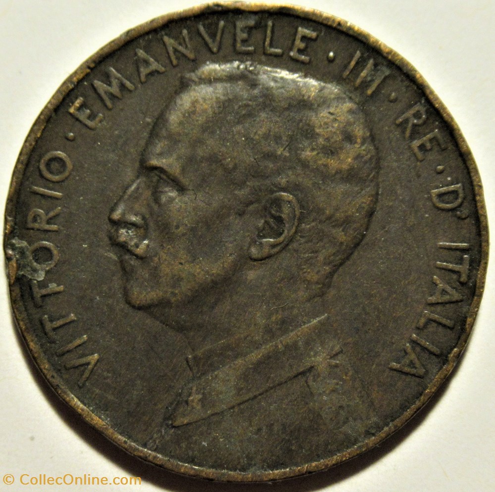 1918 Regno d'Italia, 5 Centesimi, Roma - Vittorio Emanuele III 2 monnaies monde italie 1918 regno italia 5 centesimi roma vittorio emanuele iii