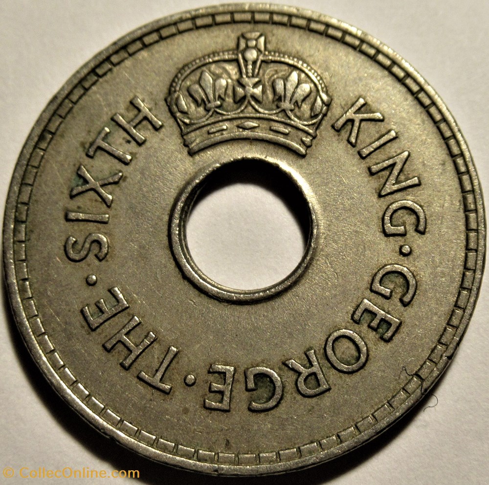 George VI - One Penny 1952 - Fiji 2 monnaies monde iles fidji george vi one penny 1952 fiji