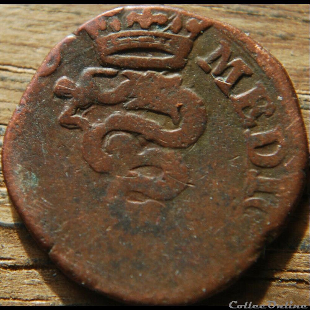 ca. 1621-1665 Ducato di Milano, 1 Quattrino - Filippo IV di Spagna 2 monnaie monde italie ca 1621 1665 ducato di milano 1 quattrino filippo iv di spagna
