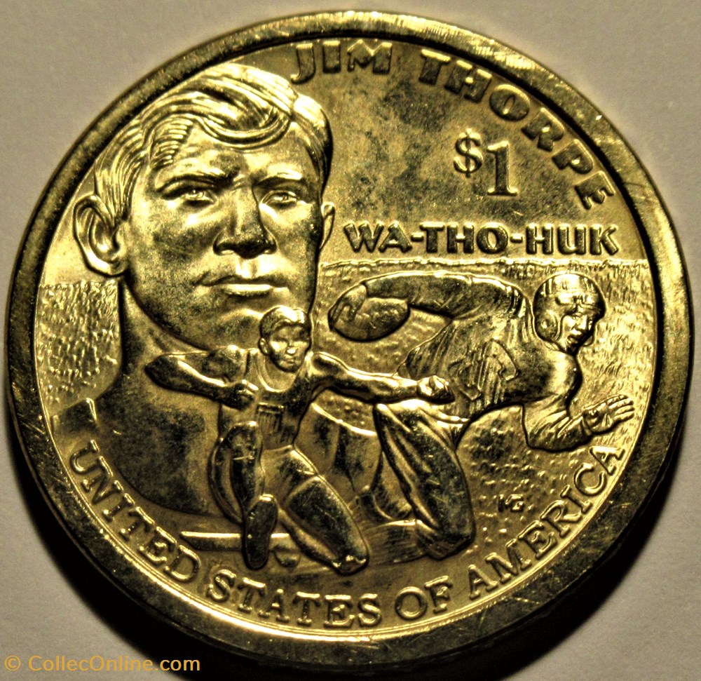 2018 One Dollar Denver - Jim Thorpe monnaies monde etats unis 2018 one dollar denver jim thorpe