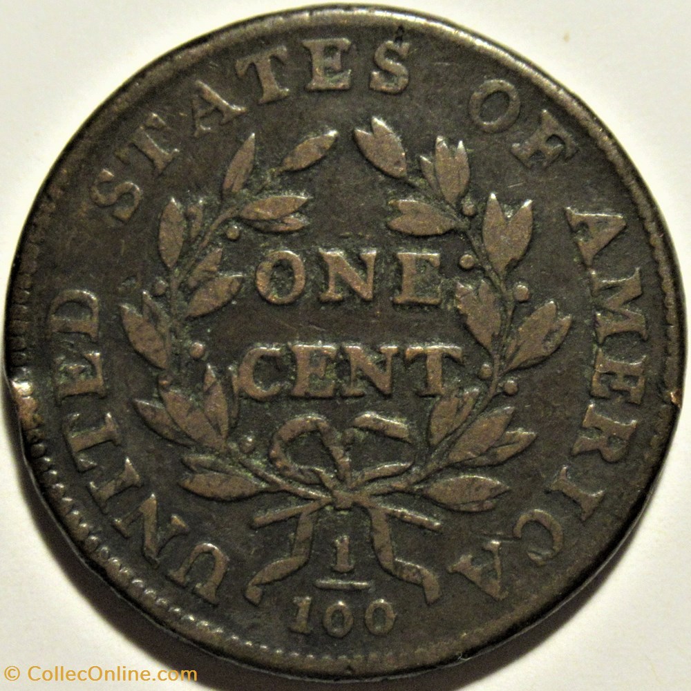 1798 One Cent Draped Bust monnaies monde etats unis 1798 one cent draped bust