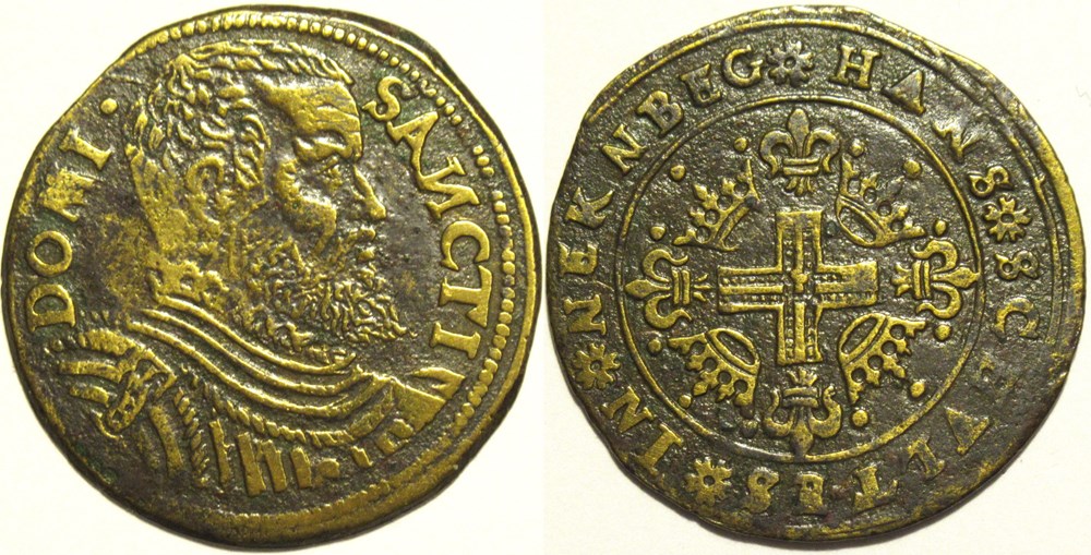 Nuremberg - Jeton de compte à l'homme barbu du XVIe s. - Hans Schultes monnaies paranumismatique jetons poids nuremberg jeton de compte a homme barbu du xvie s hans schultes