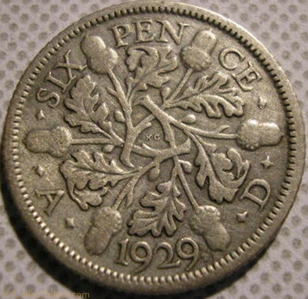George V - 6 Pence 1929 - Great Britain monnaie monde royaume uni george v 6 pence 1929 great britain