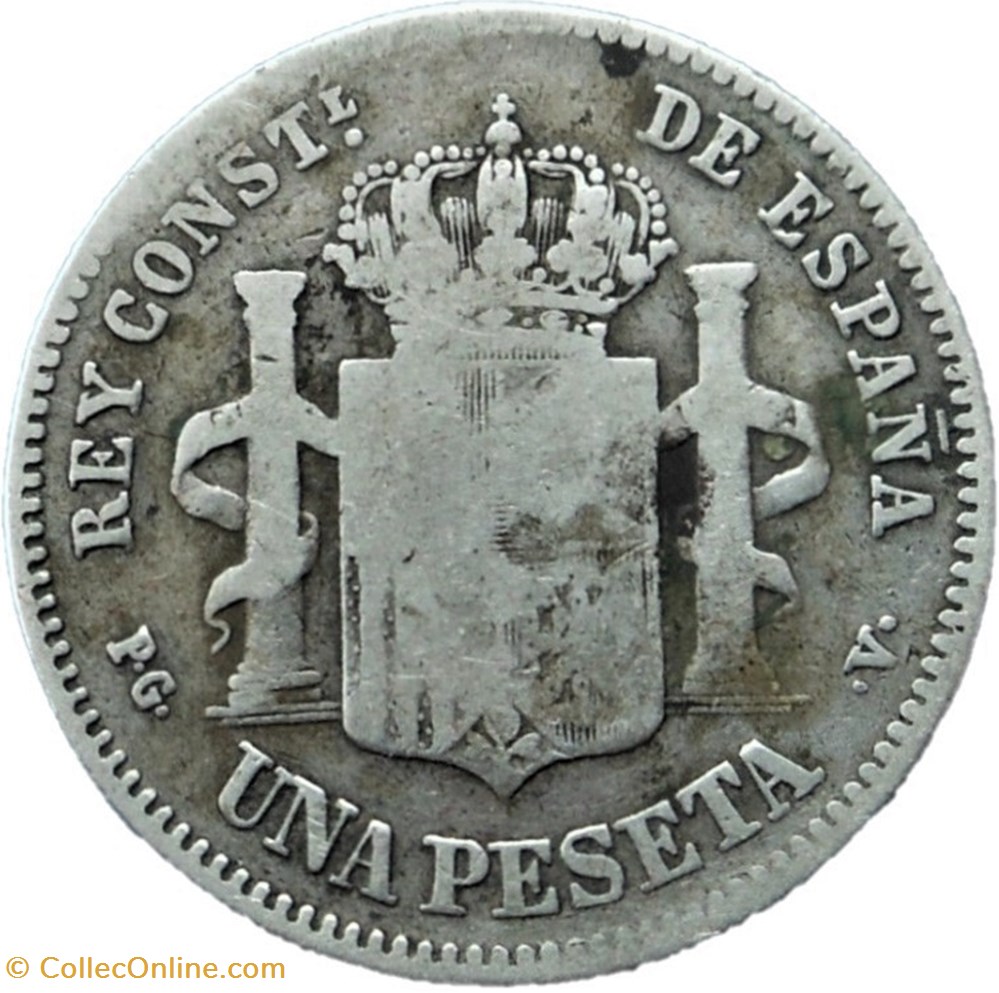 monnaies monde espagne 1894 peseta alfonso xiii de espana