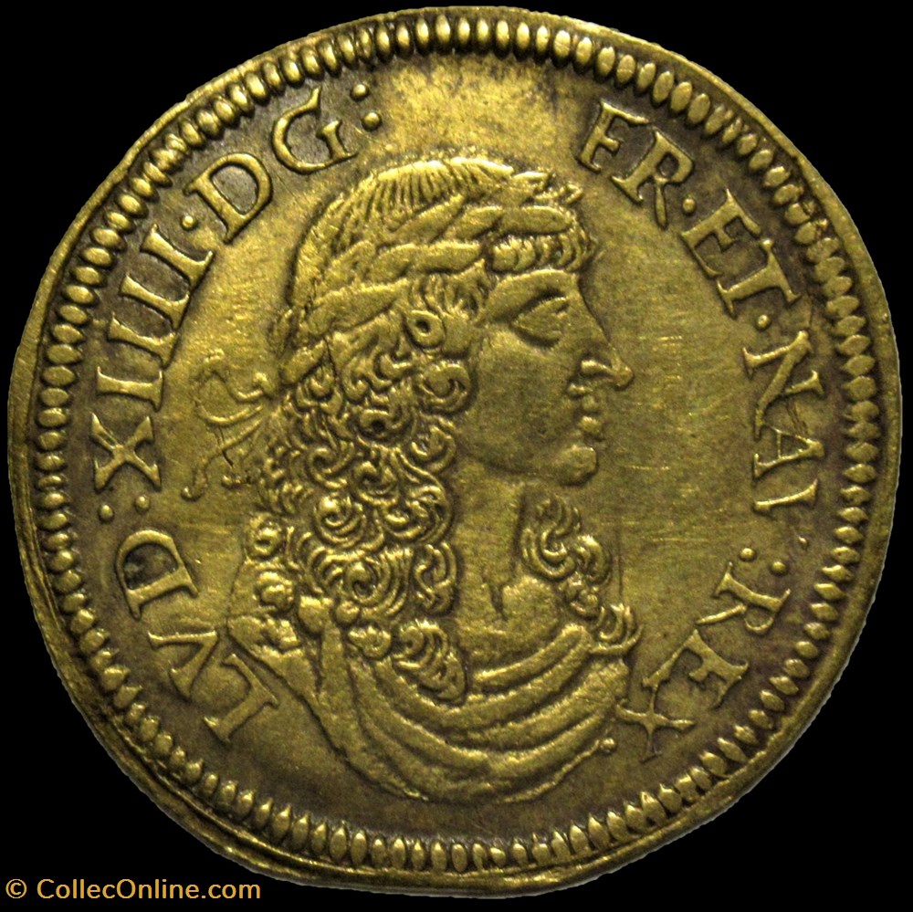 Louis XIV - c.1658, Jeton par Cornelius Lauffer monnaies paranumismatique jetons poids louis xiv c 1658 jeton par cornelius lauffer