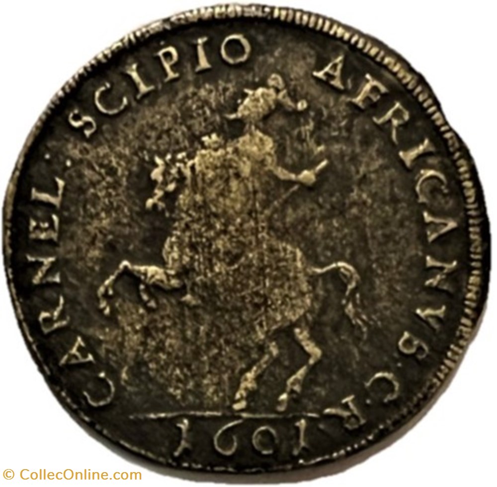monnaies paranumismatique jetons poids henri iv a cheval 1601 scipion africain hans krauwinckel nurnberg