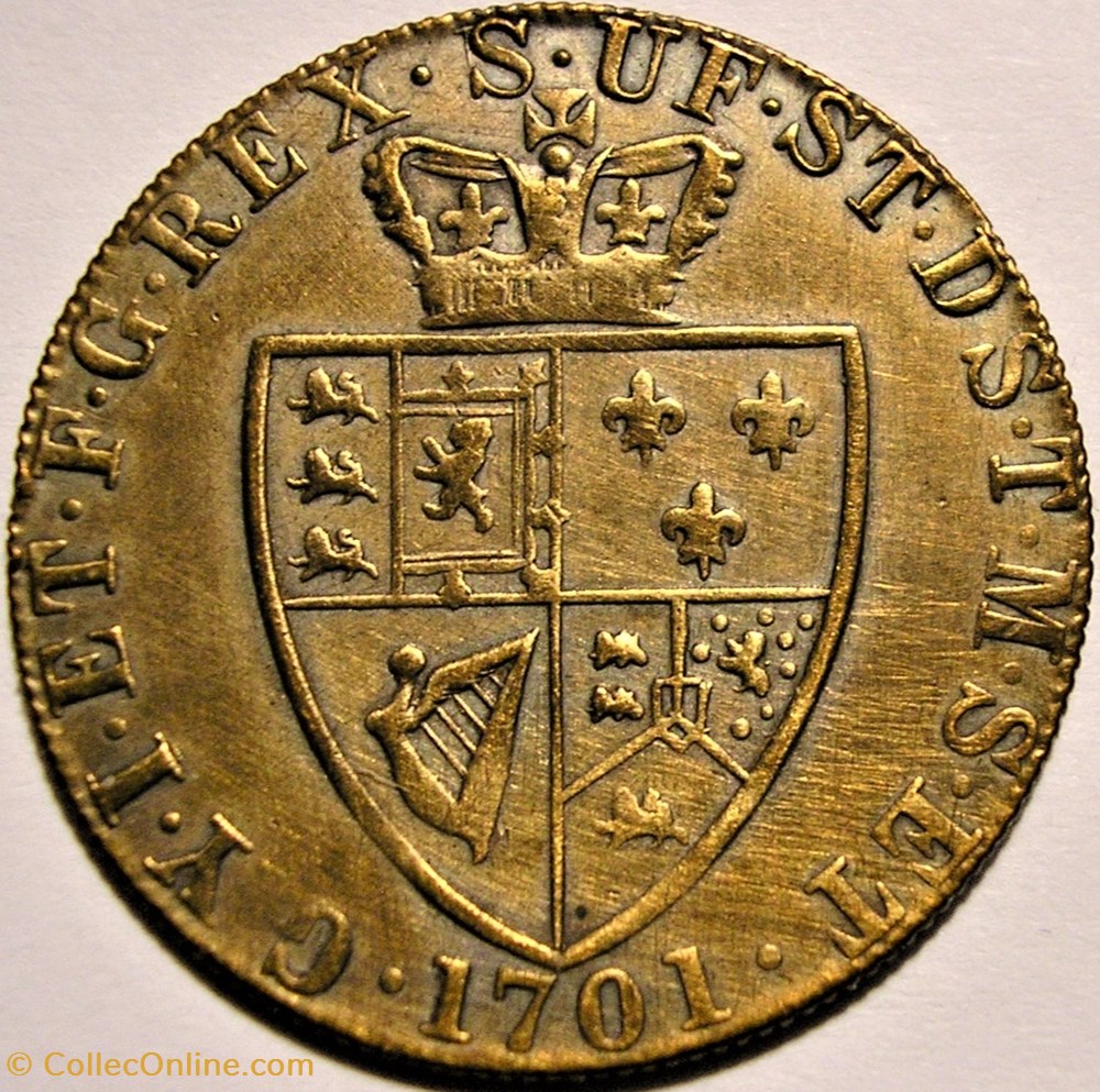 George III - 1701 Half Spade Guinea Token imitation, Great Britain monnaie jeton mereaux george iii 1701 half spade guinea token imitation great britain
