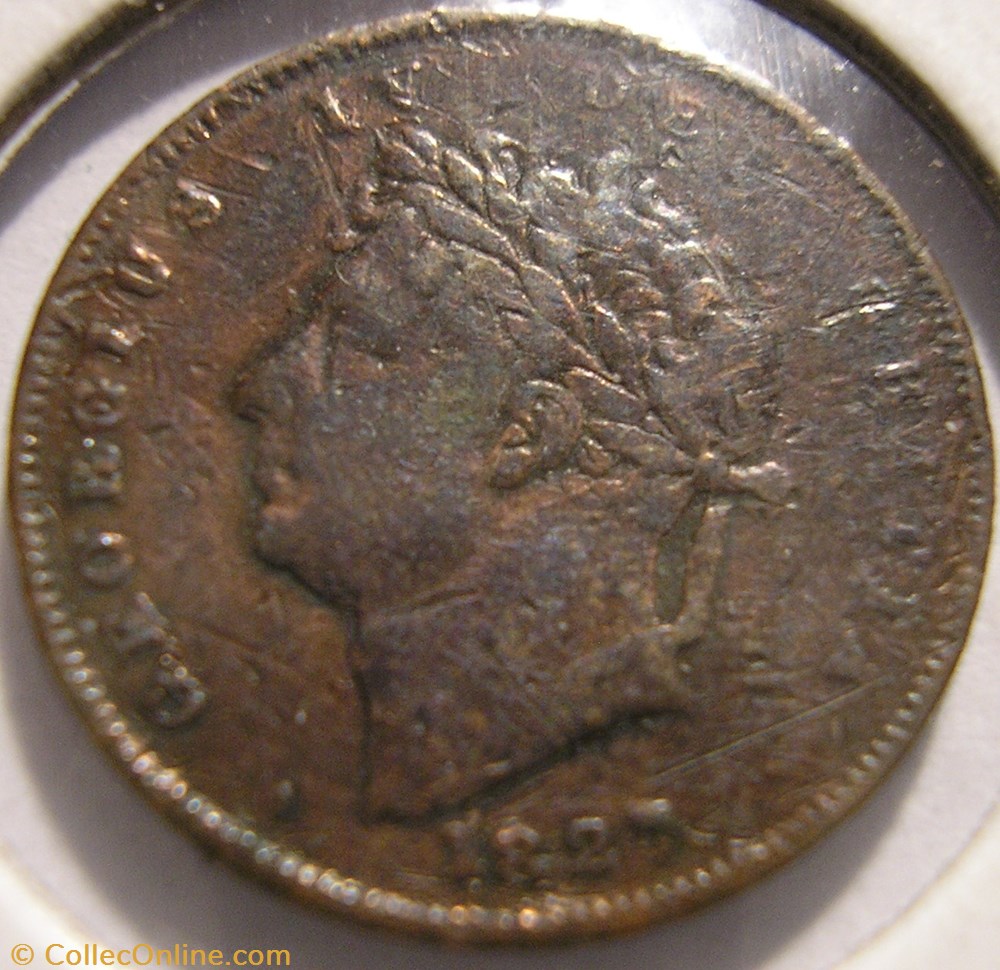 George IV - Third of Farthing 1827 Great Britain monnaie monde royaume uni george iv third of farthing 1827 great britain