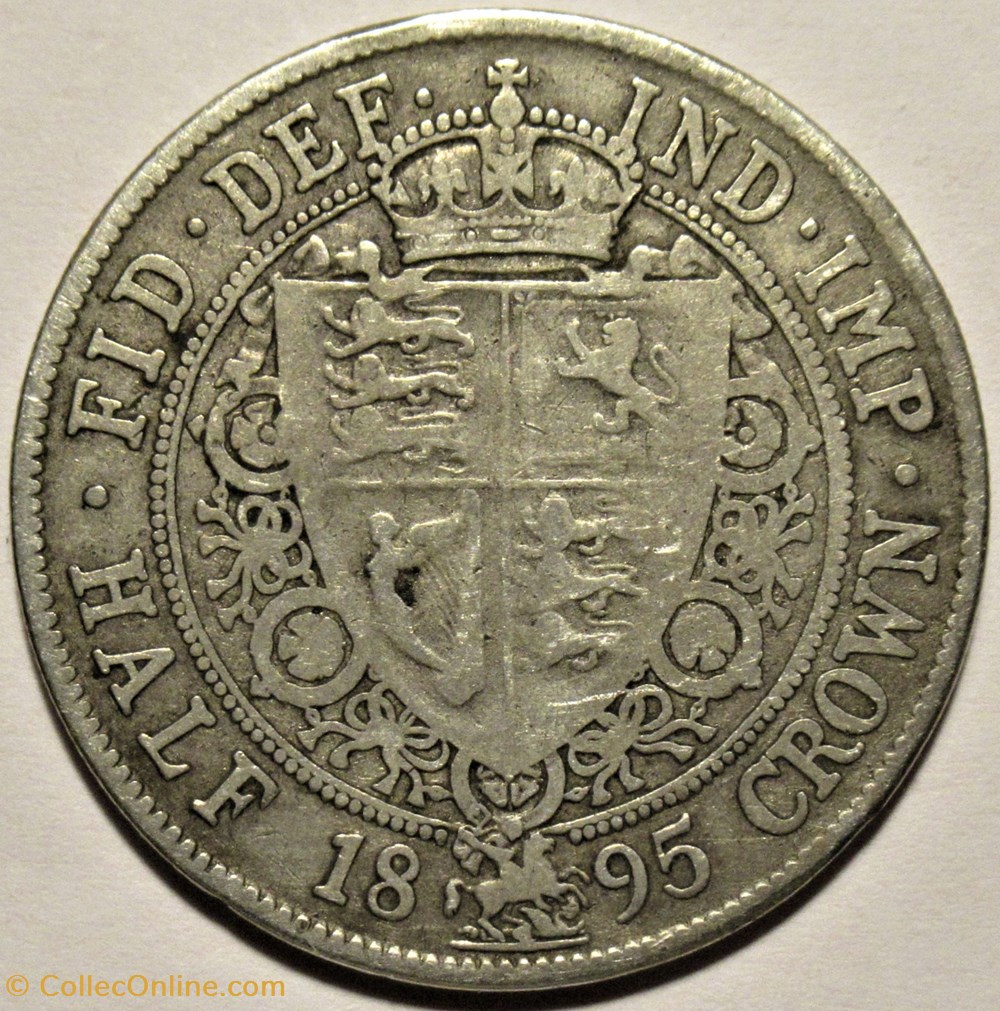 Victoria - Half Crown 1895 - Kingdom of Great Britain monnaies monde royaume uni victoria half crown 1895 kingdom of great britain
