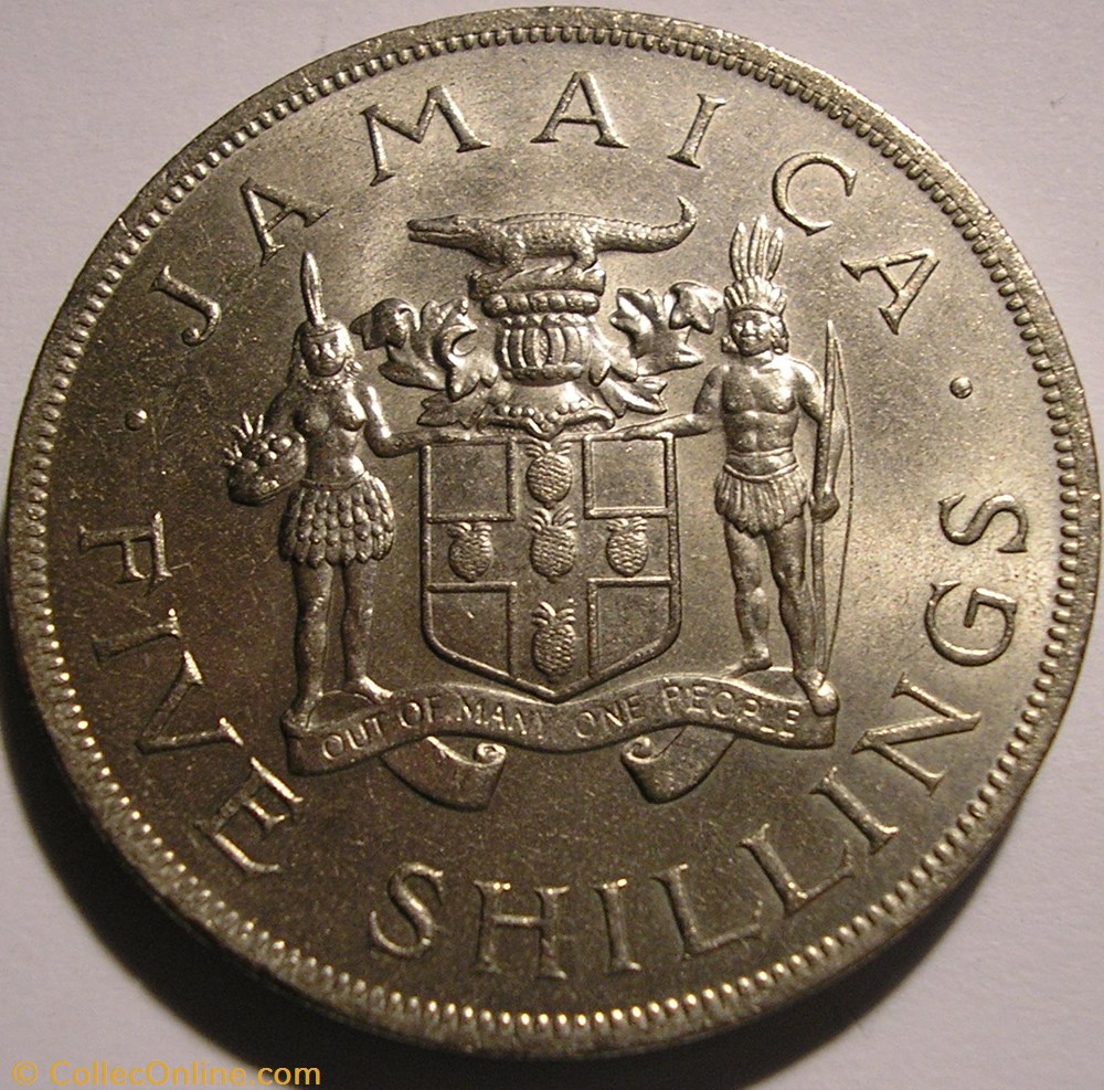 Jamaica - 5 Shillings 1966 - VIII Commonwealth Games monnaie monde jamaique jamaica 5 shillings 1966 viii commonwealth games