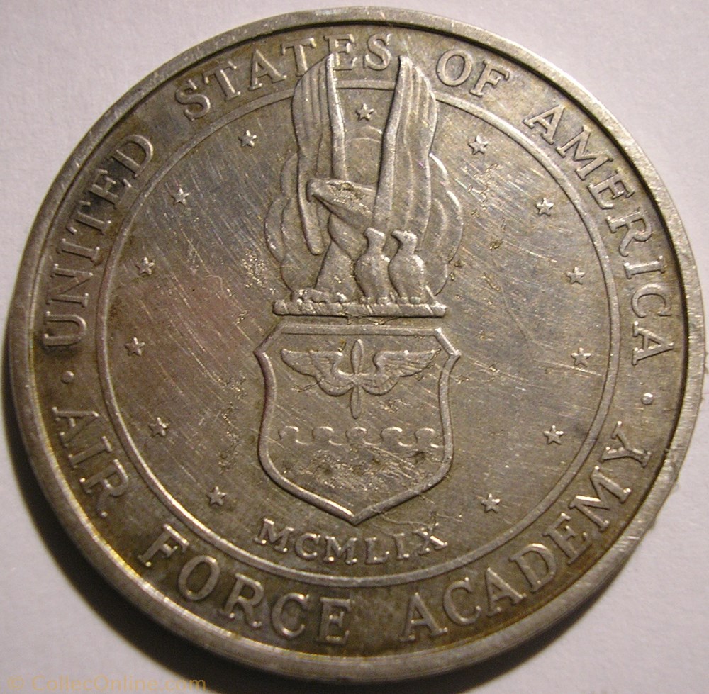 1959 Colorado "Rush to the Rockies" Centennial. Official Medal medaille etat uni 1959 colorado rush to the rockies centennial official medal