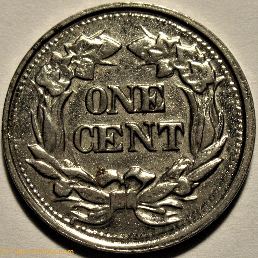 1857 One Cent Flying Eagle - Replica Token USA 3 monnaies jetons mereaux 1857 one cent flying eagle replica token usa