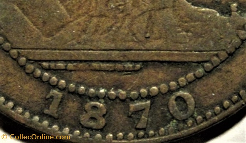 1870 - 10 Centimos - Gobierno Provisional - Contemporary counterfeit 5 monnaies monde espagne 1870 10 centimos gobierno provisional contemporary counterfeit