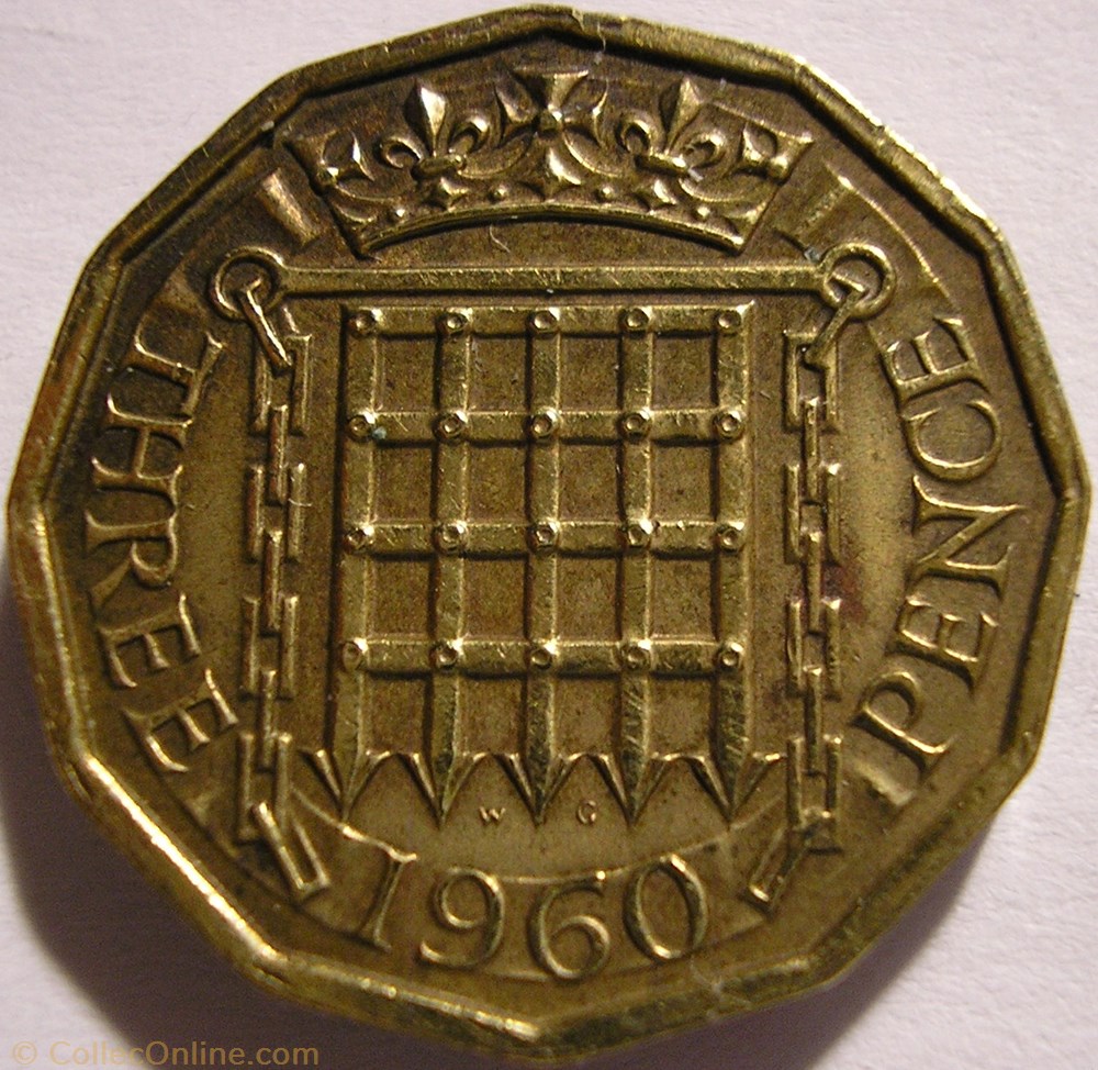 Elizabeth II - 3 Pence 1960 - UK monnaie monde royaume uni elizabeth ii 3 pence 1960 uk