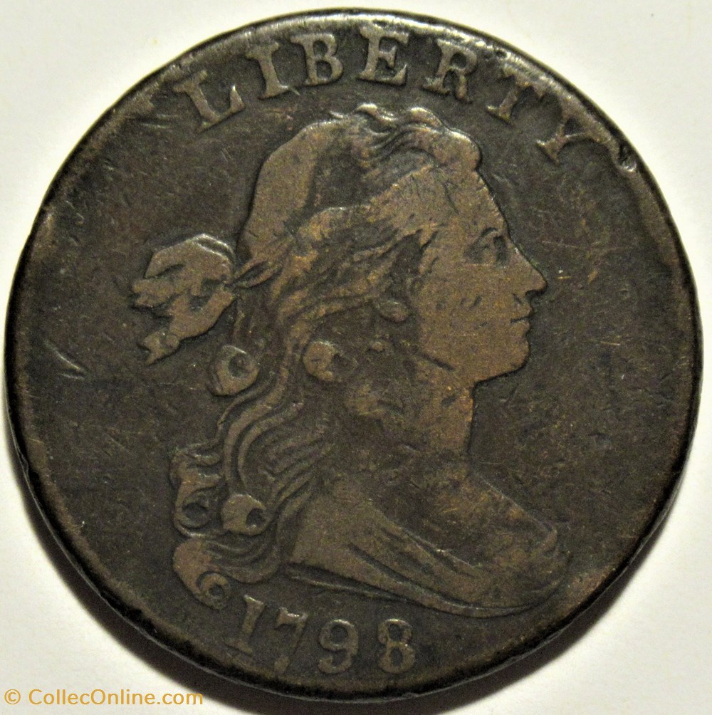 1798 One Cent Draped Bust monnaies monde etats unis 1798 one cent draped bust
