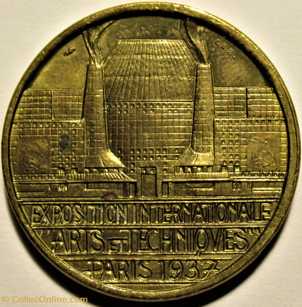 medailles france professionnels de societe exposition internationale 1937 paris medaille arts techniques travail du verre