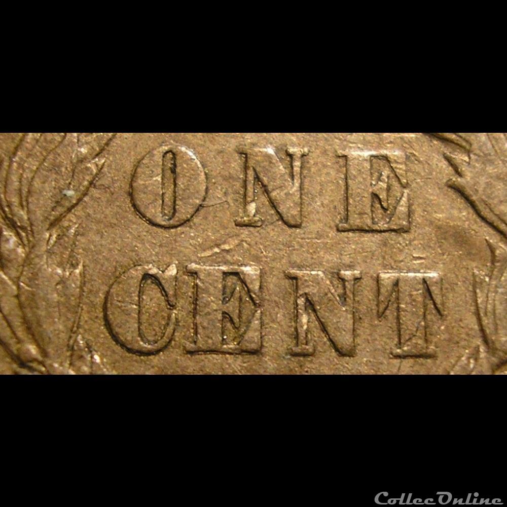 1859 One Cent - Doubling Error 4 monnaies monde etats unis 1859 one cent doubling error