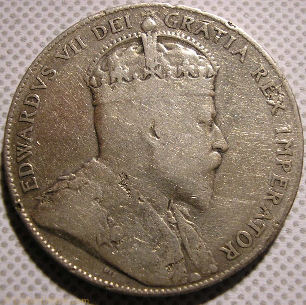 Edward VII - 50 Cents 1909 Newfoundland monnaie monde canadum edward vii 50 cents 1909 newfoundland