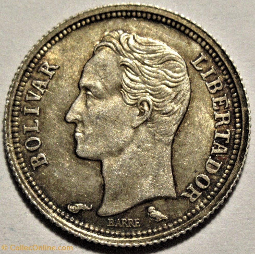 Venezuela - 25 Céntimos 1960 monnaies monde venezuela 25 centimos 1960