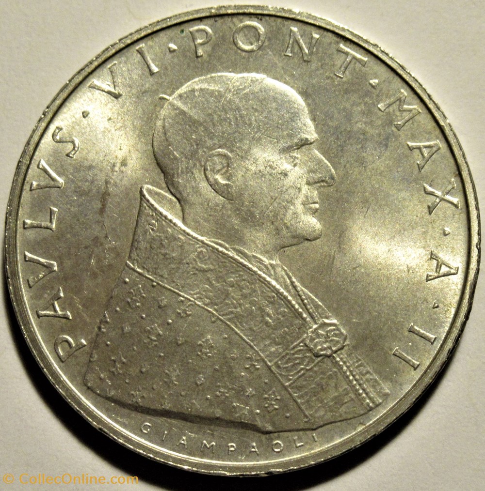 Paulus VI - 500 Lire 1964 Città del Vaticano, Roma 2 monnaies monde paulus vi 500 lire 1964 citta del vaticano roma