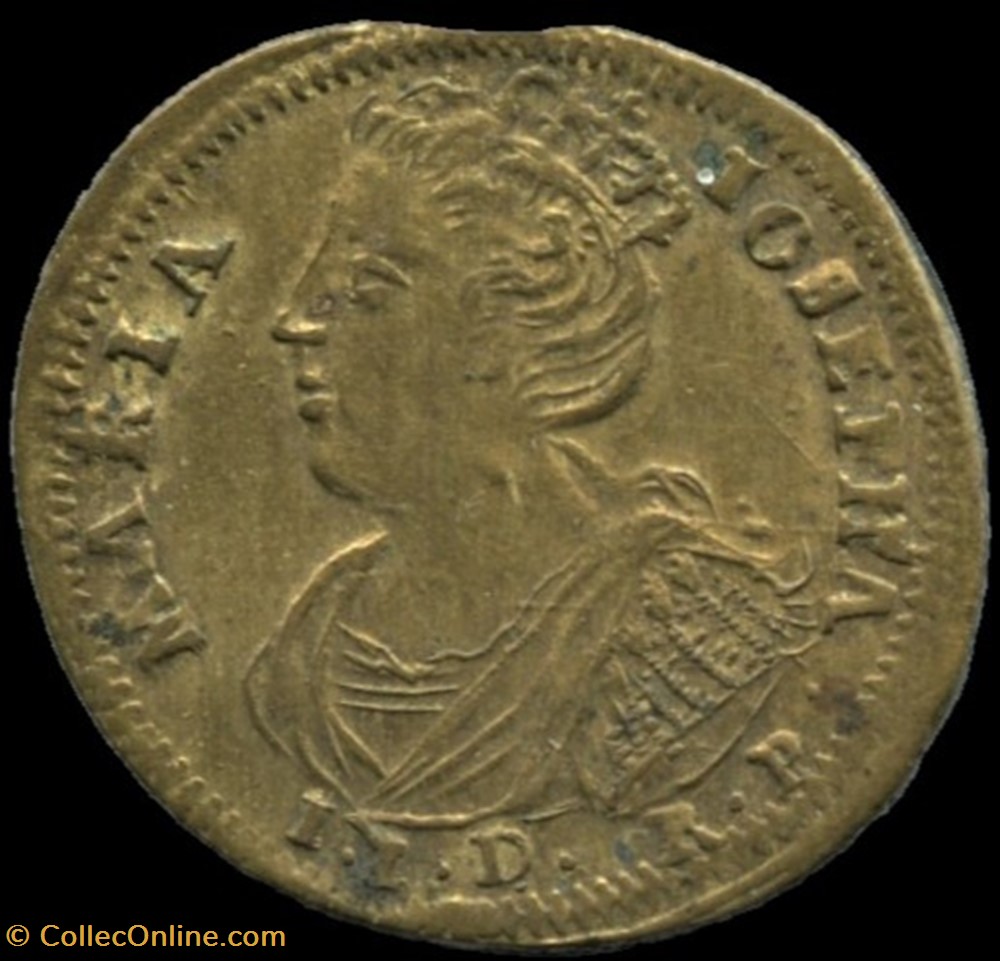 Token 1719 Marriage of Augustus III of Saxony with Maria Josepha of Austria monnaies paranumismatique jetons poids token 1719 marriage of augustus iii of saxony with maria josepha of austria