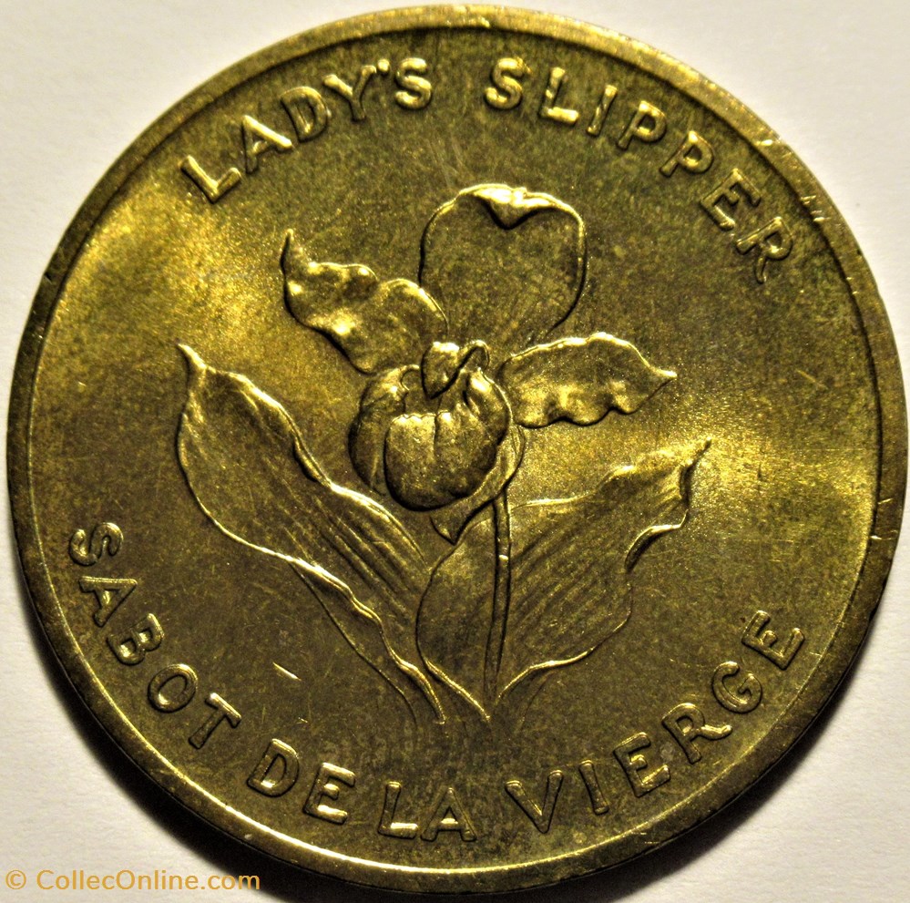 Prince Edward Island - Provincial Arms and Flowers 1965-68, Shell Oil Token 2 monnaies jetons mereaux prince edward island provincial arms and flowers 1965 68 shell oil token
