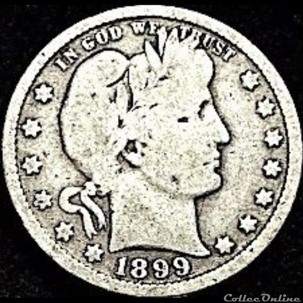 monnaie monde etat uni 1899 quarter dollar