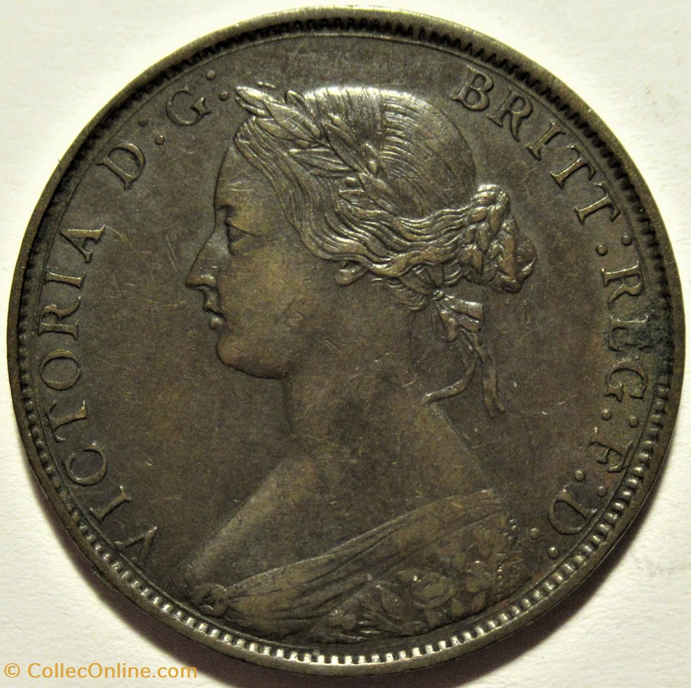 Victoria - Half Penny 1862 - Great Britain 2 monnaies monde royaume uni victoria half penny 1862 great britain